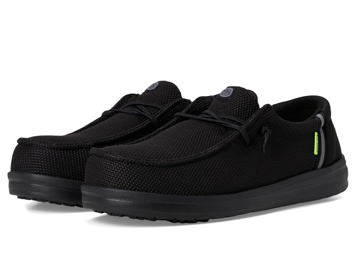 Amazon.com | HEYDUDE Wendy Work Composite Toe Black/Black 5